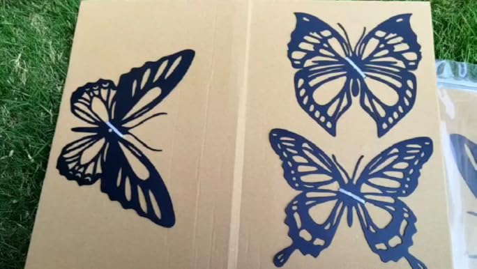 Amazon.com: Lylence Metal Butterfly Wall Decor 3pcs Black